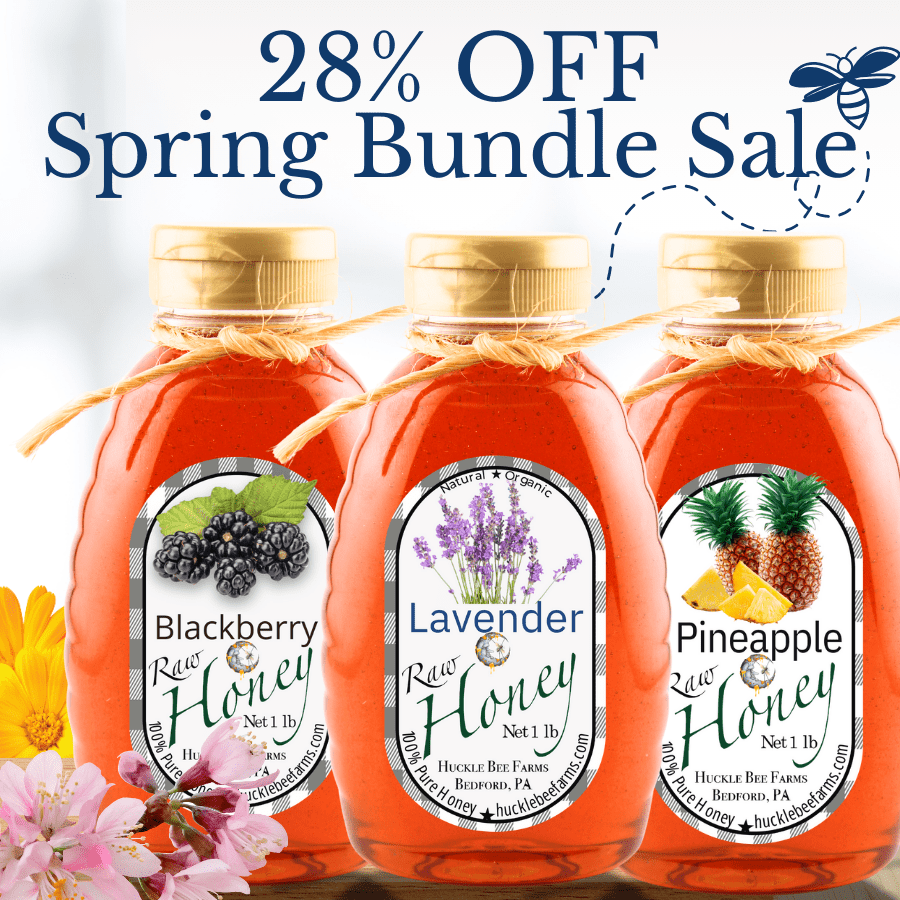 Spring Bundle Sale - Blackberry, Lavender, Pineapple Honey - Huckle Bee Farms LLC