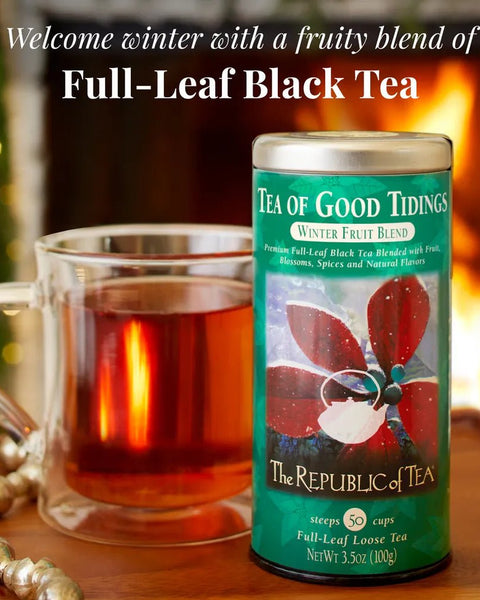 🎄 Tea of Good Tidings Full - Leaf Tea 🎄 - Tin - Full Leaf - 50 Cups - Huckle Bee Farms LLC