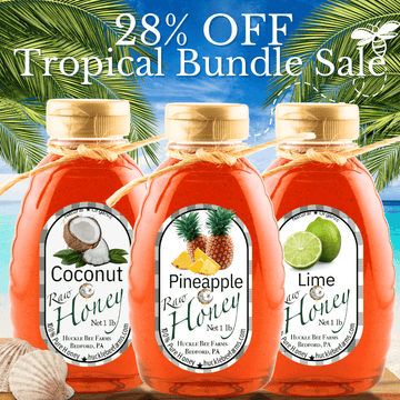 🌴 Tropical Honey Bundle – Coconut, Pineapple & Lime - Huckle Bee Farms LLC
