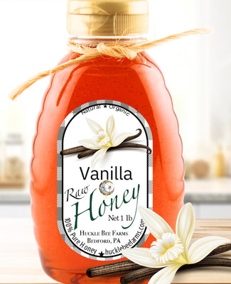 Vanilla Bean Infused Honey - Huckle Bee Farms LLC