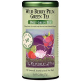 Wild Berry Plum Green Tea Bags - Tin 50Tea Bags - Huckle Bee Farms LLC
