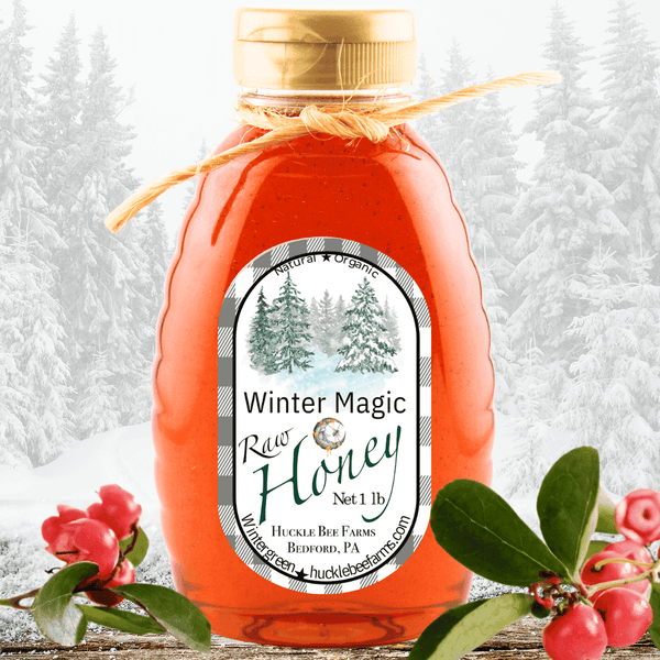 Winter Magic Honey: Enchanting Wintergreen Essence - Huckle Bee Farms LLC