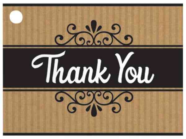 Thank You  Gift Tag - Huckle Bee Farms LLC